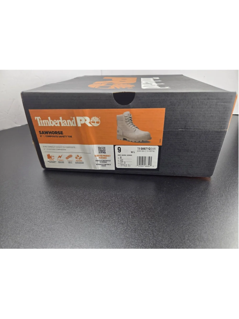 Timberland PRO Sawhorse 6” Composite Toe Work Boots Men’s 9W NIB
